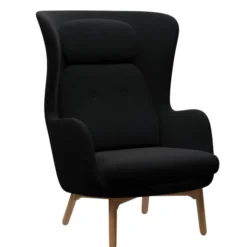 Fotel Ro Jh2 Tkanina Fame Black Fritz Hanzen