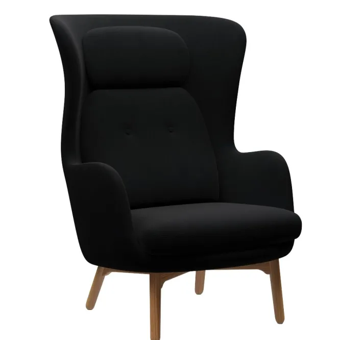 Fotel Ro Jh2 Tkanina Fame Black Fritz Hanzen