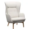 Fotel Ro Jh2 Tkanina Fame White Fritz Hansen