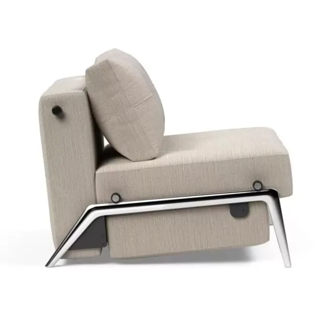 Fotel Rozkładany Cubed Alu Blida Sand Grey Innovation