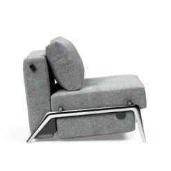 Fotel Rozkładany Cubed Chromowana Podstawa Twist Granite Innovation