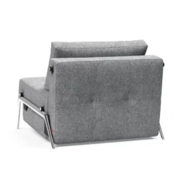 Fotel Rozkładany Cubed Chromowana Podstawa Twist Granite Innovation