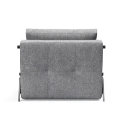 Fotel Rozkładany Cubed Chromowana Podstawa Twist Granite Innovation