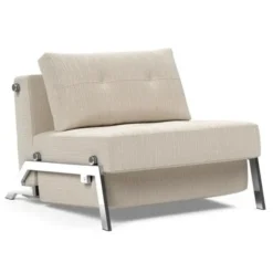Fotel Rozkładany Cubed Chromowana Podstawa Blida Sand Grey Innovation