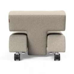 Fotel Rozkładany Long Horn Boucle Beige Innovation