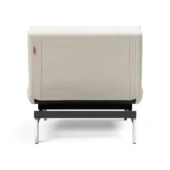Fotel Rozkładany Splitback Boucle Off-White Chrom Innovation