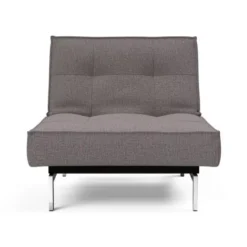 Fotel Rozkładany Splitback Dance Grey Chrom Innovation