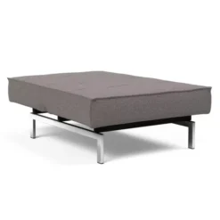 Fotel Rozkładany Splitback Dance Grey Chrom Innovation