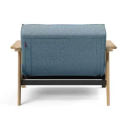Fotel Rozkładany Splitback Frej Dąb Naturalny Light Blue Innovation