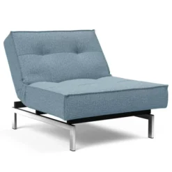 Fotel Rozkładany Splitback Light Blue Chrom Innovation