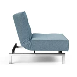 Fotel Rozkładany Splitback Light Blue Chrom Innovation