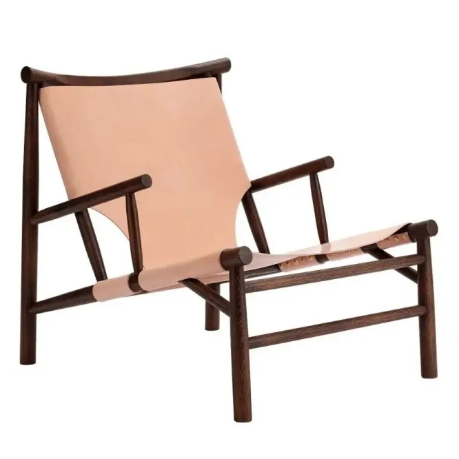 Fotel Samurai Dark Smoked Oak Nature Leather Norr 11