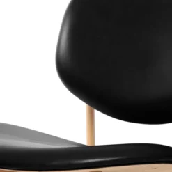 Fotel Slab Naturalny Dąb, Czarna Skóra Tom Dixon