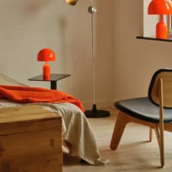 Fotel Slab Naturalny Dąb, Czarna Skóra Tom Dixon