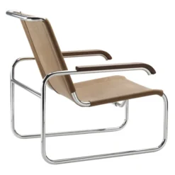 Fotel S 35 L Skórzany Brązowy Thonet