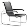 Fotel S 35 L Skórzany Czarny Thonet