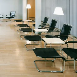 Fotel S 35 L Skórzany Czarny Thonet
