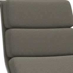 Fotel Soft Pad Chair Ea 222 Tkanina Laser Warm Gray - Podstawa Aluminiowa Vitra