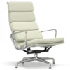 Fotel Soft Pad Chair Ea 222 Tkanina Track Soft Cream - Podstawa Aluminiowa Vitra