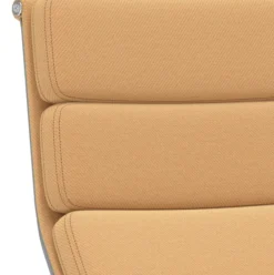 Fotel Soft Pad Chair Ea 222 Tkanina Track Cognac-Mustard - Podstawa Aluminiowa V