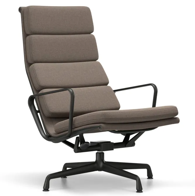 Fotel Soft Pad Chair Ea 222 Tkanina Cosy 2 Nutmeg - Podstawa Czarna Vitra