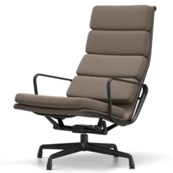 Fotel Soft Pad Chair Ea 222 Tkanina Cosy 2 Nutmeg - Podstawa Czarna Vitra