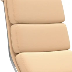 Fotel Soft Pad Chair Ea 222 Tkanina Track Mustard - Podstawa Aluminiowa Vitra