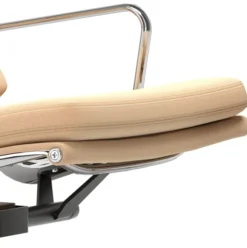 Fotel Soft Pad Chair Ea 222 Tkanina Track Mustard - Podstawa Aluminiowa Vitra
