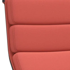 Fotel Soft Pad Chair Ea 222 Tkanina Track Brick-Red - Podstawa Czarna Vitra