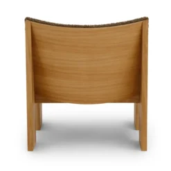 Fotel Tenon Brązowy Z Dębową Podstawą New Works