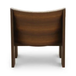 Fotel Tenon Szary Z Ciemną Dębową Podstawą New Works