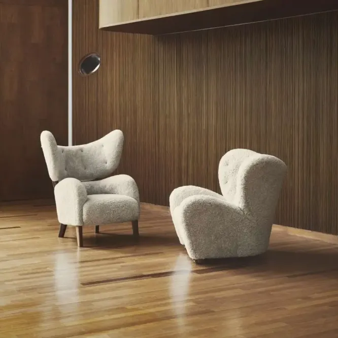 Fotel Tired Man Moonlight Nóżki Dąb Naturalny By Lassen