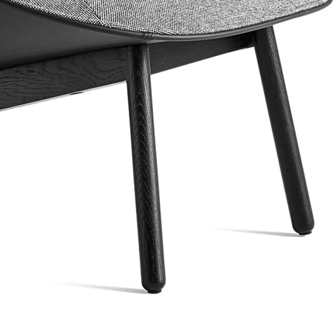Fotel Uchiwa Czarny Dąb - Hallingdal 166 Hay