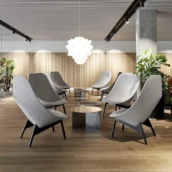 Fotel Uchiwa Czarny Dąb - Hallingdal 166 Hay