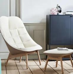 Fotel Uchiwa Quilted - Flamiber Cream Hay