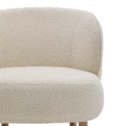 Fotel Ulit Boucle Biały Kave Home