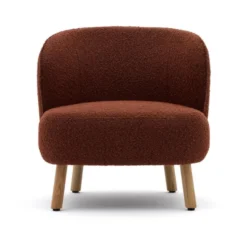 Fotel Ulit Boucle Terakotowy Kave Home