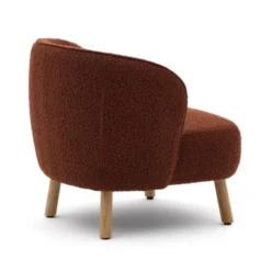 Fotel Ulit Boucle Terakotowy Kave Home
