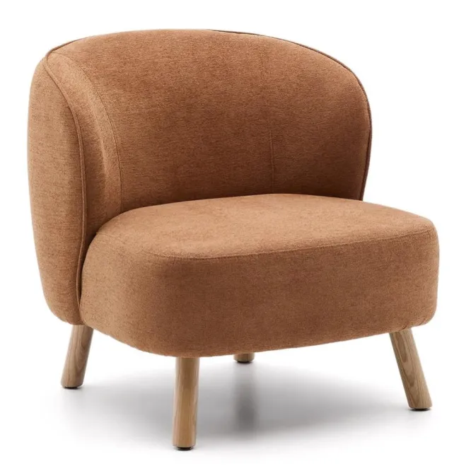 Fotel Ulit Terakotowy Chenille Kave Home