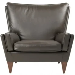 Fotel V11 Smooth Leather Coffee Gubi