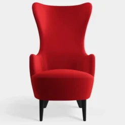 Fotel Wingback Kvadrat Hero 2 Orange-Red Tom Dixon