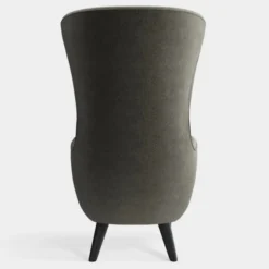 Fotel Wingback Kvadrat Melange Grey Tom Dixon