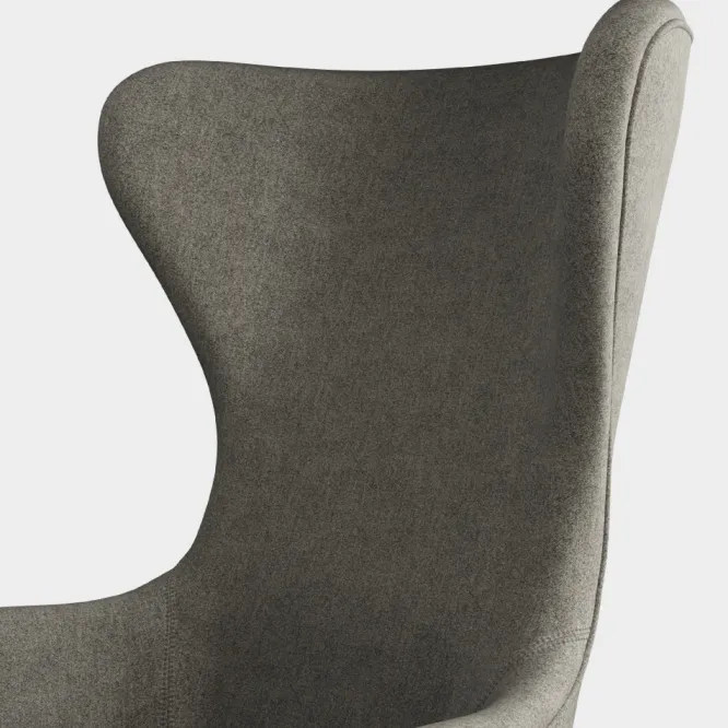 Fotel Wingback Kvadrat Melange Grey Tom Dixon