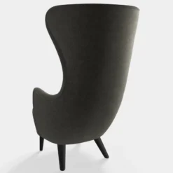 Fotel Wingback Kvadrat Melange Grey Tom Dixon