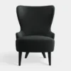 Fotel Wingback Micro Kvadrat Melagne Dark Grey Tom Dixon