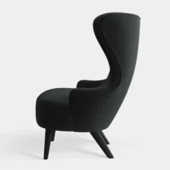 Fotel Wingback Micro Kvadrat Melagne Dark Grey Tom Dixon