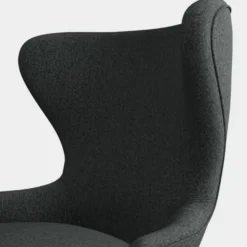 Fotel Wingback Micro Kvadrat Melagne Dark Grey Tom Dixon