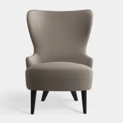 Fotel Wingback Micro Kvadrat Hero 2 Grey Tom Dixon