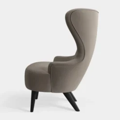 Fotel Wingback Micro Kvadrat Hero 2 Grey Tom Dixon