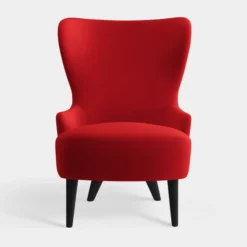 Fotel Wingback Micro Kvadrat Hero 2 Orange-Red Tom Dixon